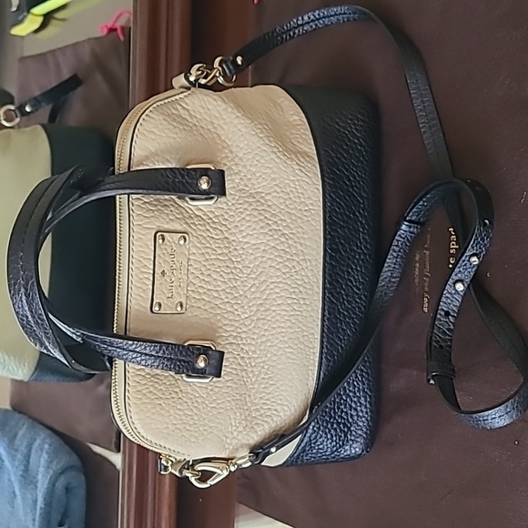 Kate Spade Black and Cream Satchel - Picture 1 of 9